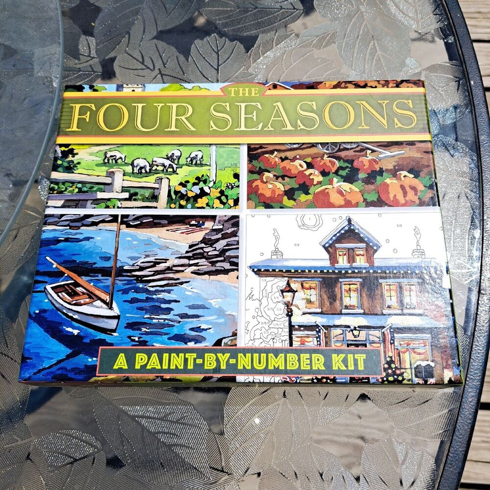 THE FOUR SEASONS A PAINT BY NUMBER KIT STERLING INNOVATION 2017 COMPLETE ART DIY